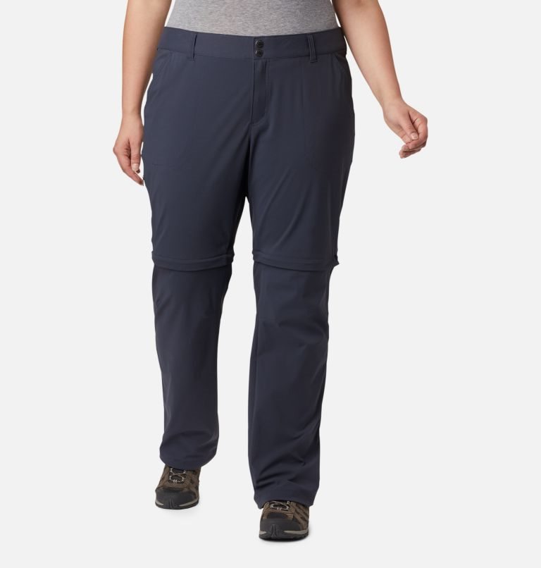 Women\'s Columbia Saturday Trail II Convertible Pants Navy | Plus Size CA-R605L